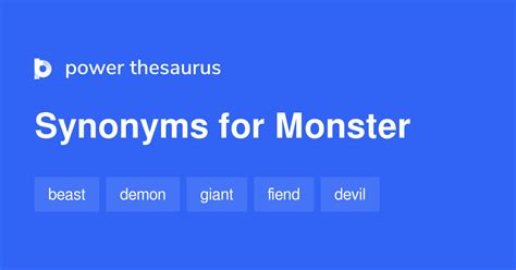 monster synonyms|Monster Synonyms: 132 Synonyms and Antonyms for Monster ...